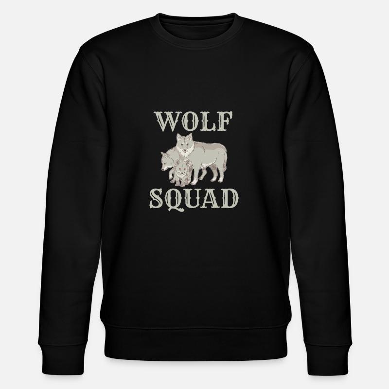 Wolf Gifts Wolf Lover - Stanley/Stella CHANGER Unisex Organic Sweatshirt - black
