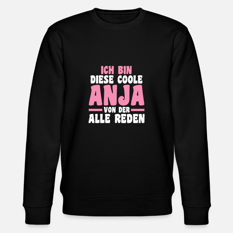 Anja - Stanley/Stella Unisex Bio-Sweatshirt CHANGER  - Schwarz