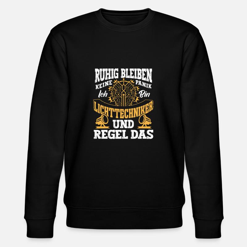Lichttechnik Beleuchtungstechniker Lichttechniker - Stanley/Stella Unisex Bio-Sweatshirt CHANGER  - Schwarz
