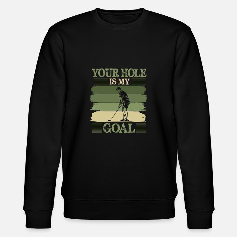 Golf Geschenk Witz Golfspieler Golfer - Stanley/Stella Unisex Bio-Sweatshirt CHANGER - Schwarz