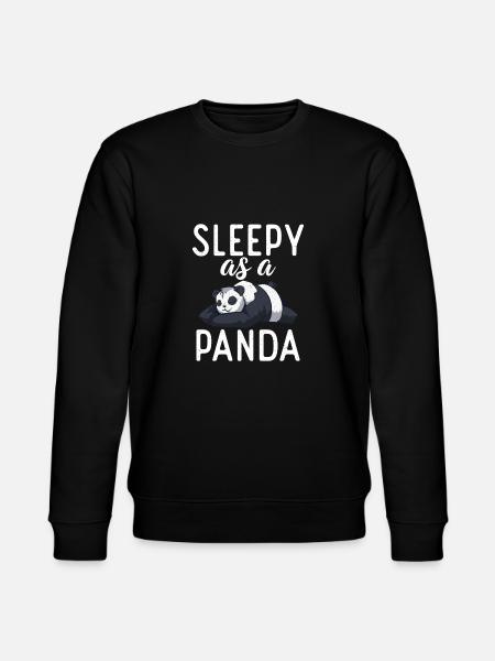 Panda Gifts Panda Lover - Stanley/Stella CHANGER Unisex Organic Sweatshirt - black