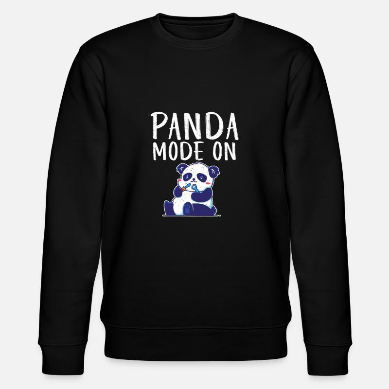 Panda Cadeaux Panda Lover - Sweat bio CHANGER Stanley/Stella Unisexe - noir
