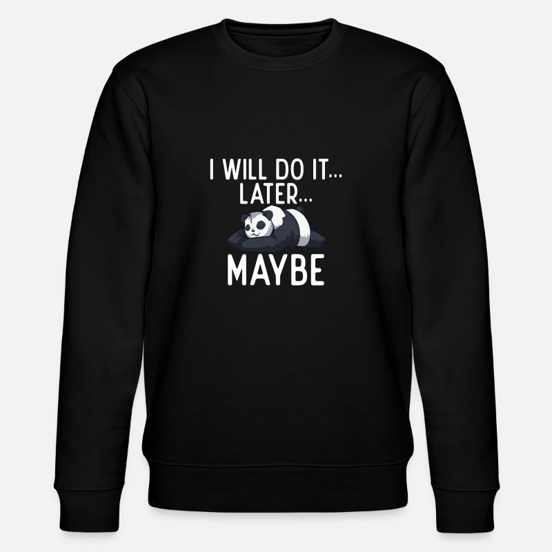 Panda Cadeaux Panda Lover - Sweat bio CHANGER Stanley/Stella Unisexe - noir