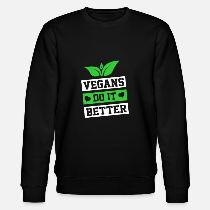 VEGANS DO IT BETTER - Stanley/Stella CHANGER Unisex Organic Sweatshirt - black