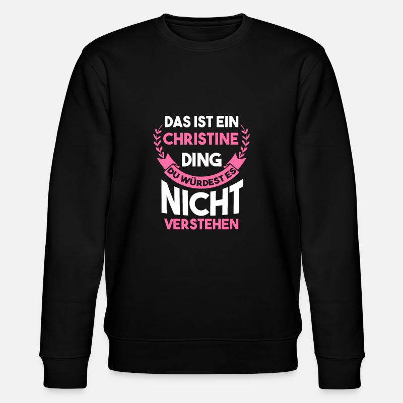 Christine - Stanley/Stella Unisex Bio-Sweatshirt CHANGER  - Schwarz