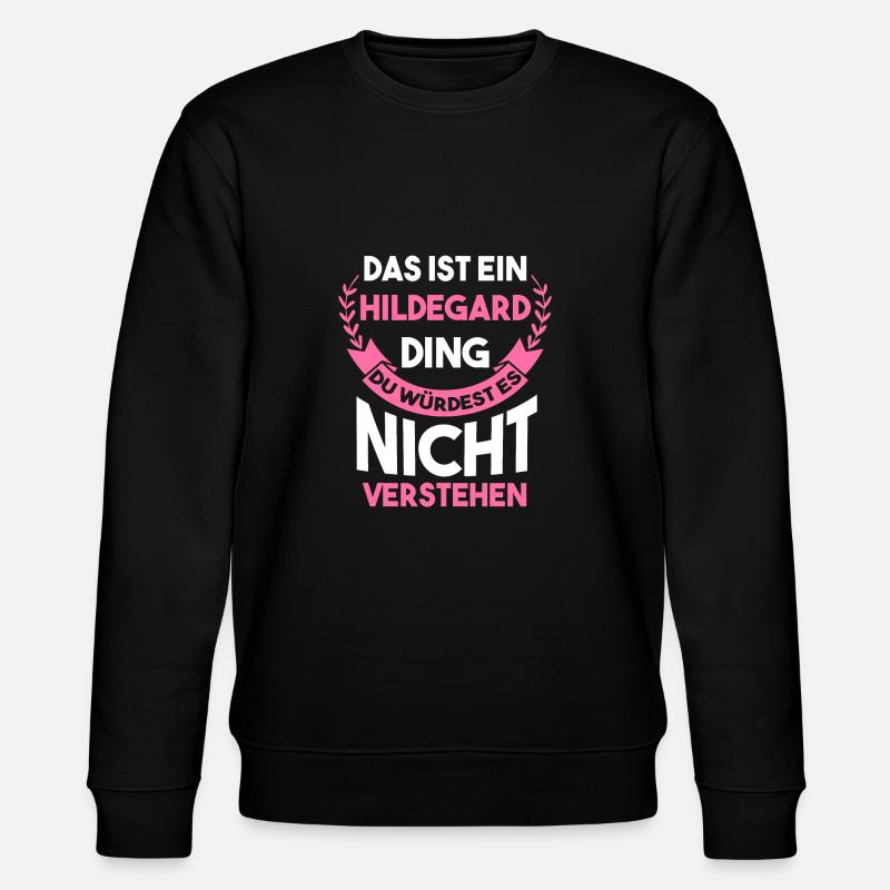 Hildegard - Stanley/Stella Unisex Bio-Sweatshirt CHANGER  - Schwarz