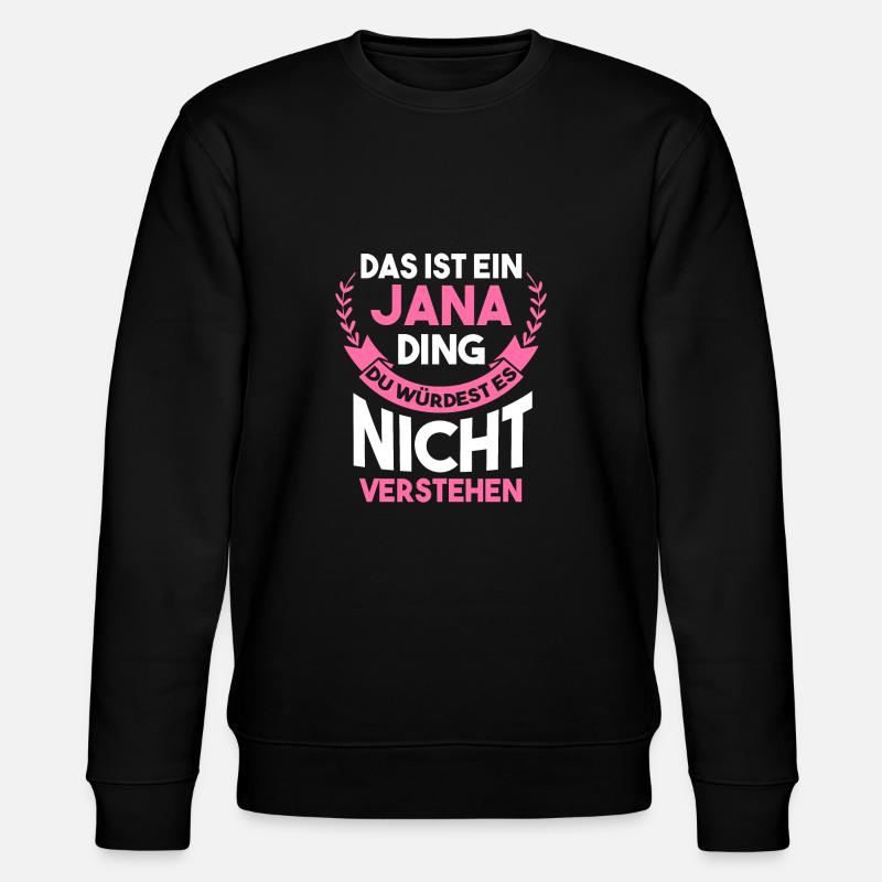 Jana - Stanley/Stella Unisex Bio-Sweatshirt CHANGER  - Schwarz
