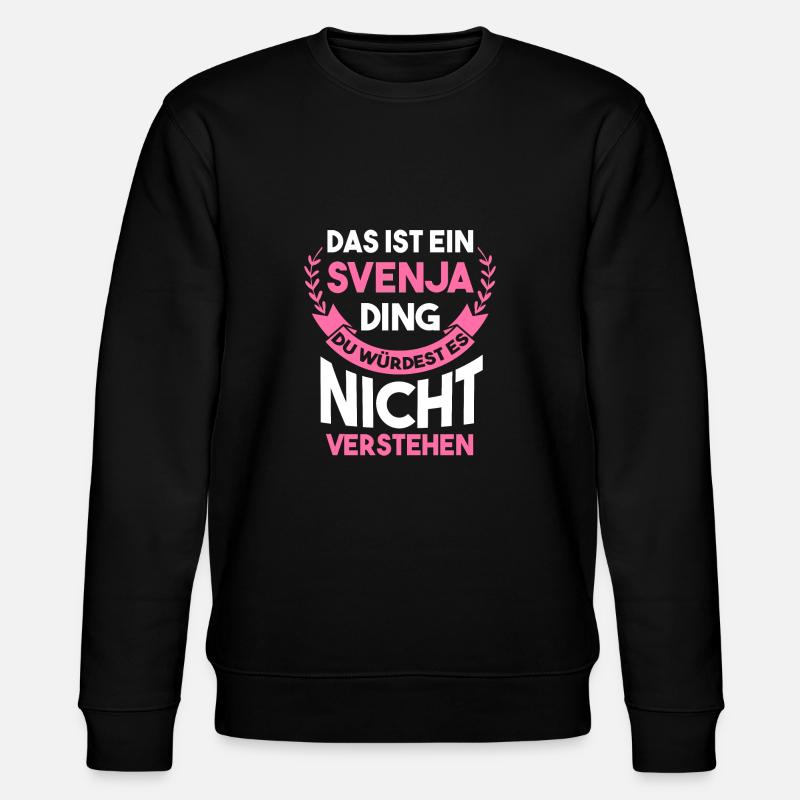 Svenja - Stanley/Stella Unisex Bio-Sweatshirt CHANGER  - Schwarz