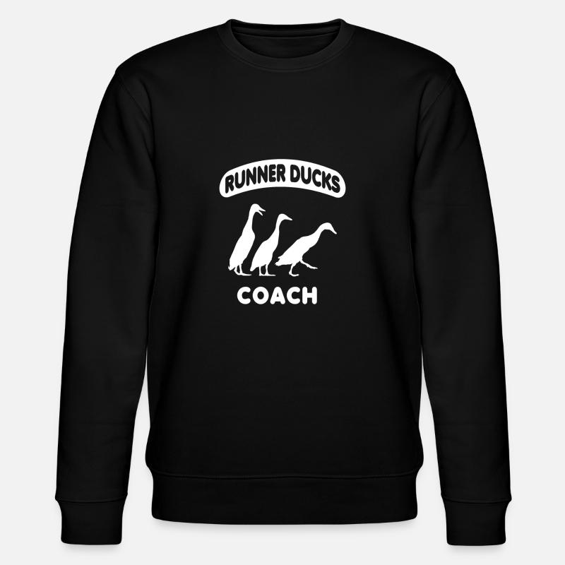 runner ducks indisk runner duck flaske duck duck - Stanley/Stella CHANGER økologisk unisex-sweatshirt - svart