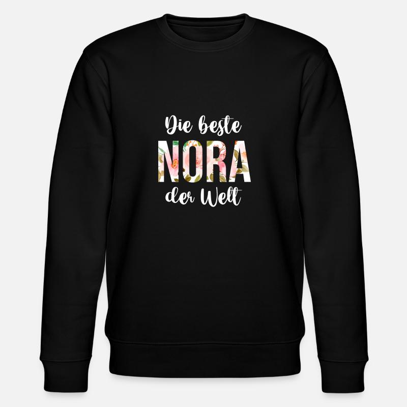 Name Nora - Stanley/Stella Unisex Bio-Sweatshirt CHANGER - Schwarz