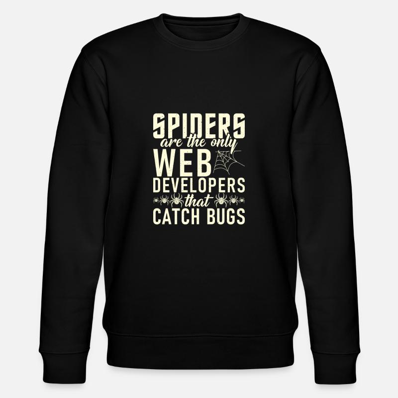 Spider Lover Geschenke - Stanley/Stella Unisex Bio-Sweatshirt CHANGER - Schwarz