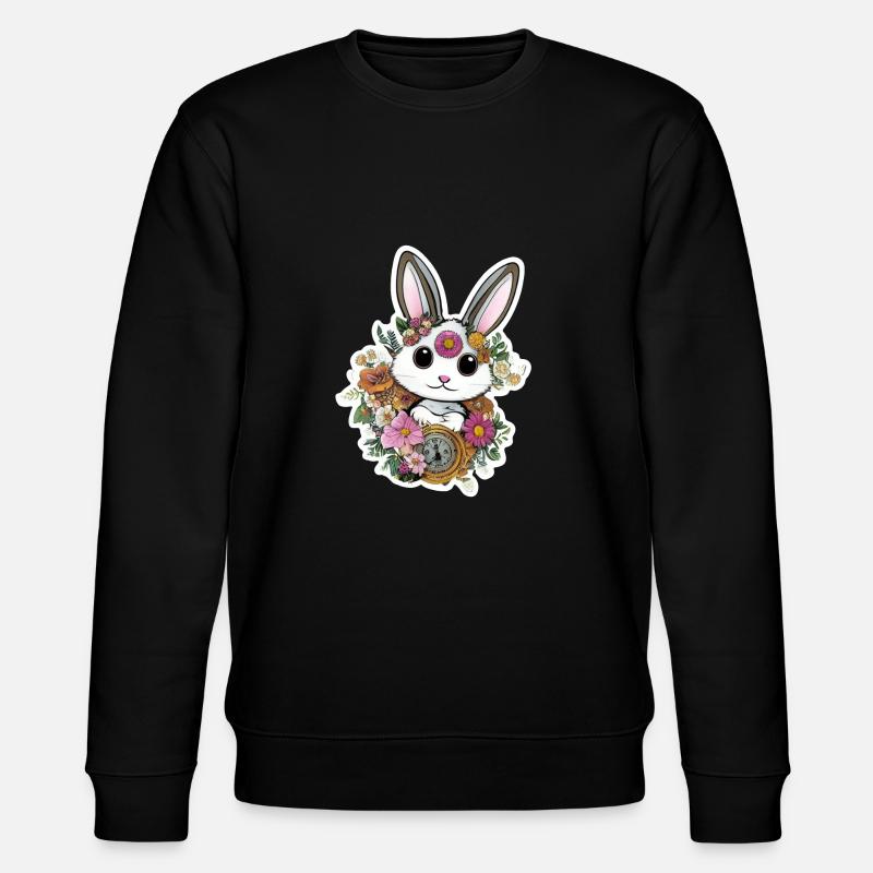 Cute little Easter - Stanley/Stella CHANGER Unisex Organic Sweatshirt - black