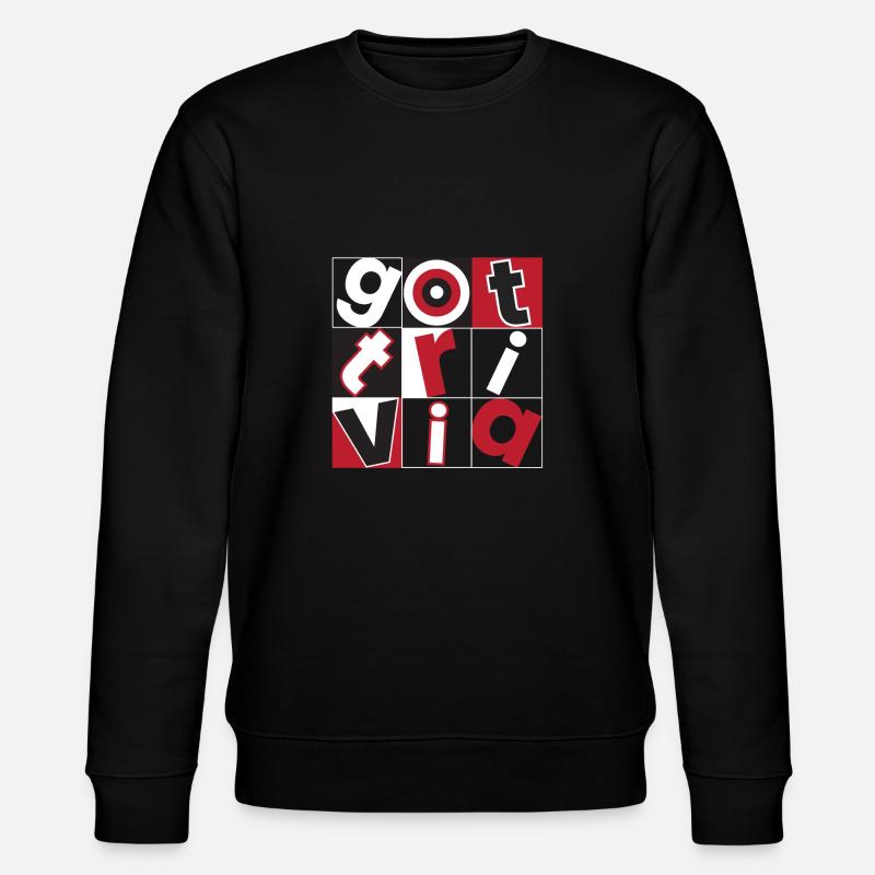 Got Trivia - Stanley/Stella Unisex Bio-Sweatshirt CHANGER  - Schwarz