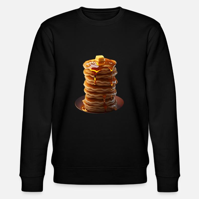 Pancakes - Stanley/Stella Unisex Bio-Sweatshirt CHANGER  - Schwarz