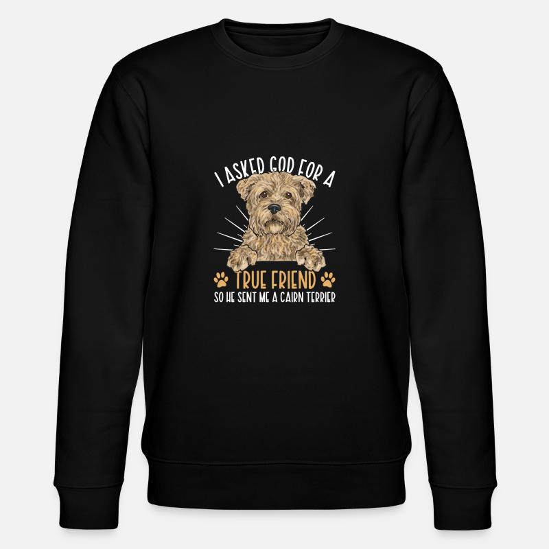 Cairn Terrier Chien - Sweat bio CHANGER Stanley/Stella Unisexe - noir