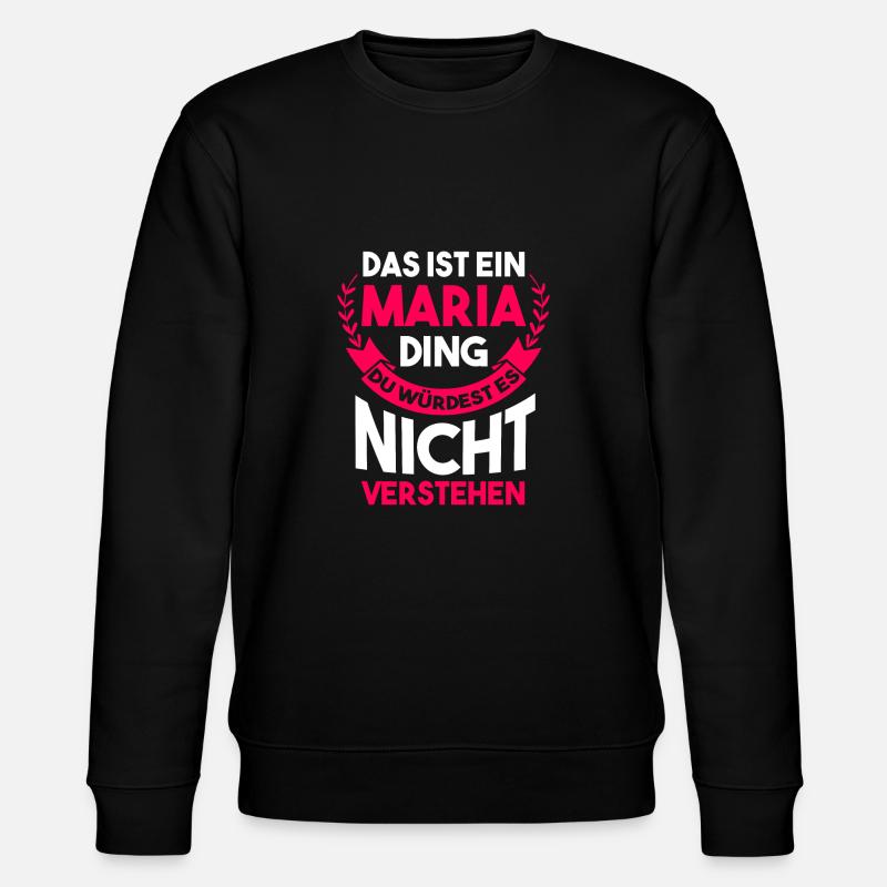 Maria - Stanley/Stella Unisex Bio-Sweatshirt CHANGER  - Schwarz