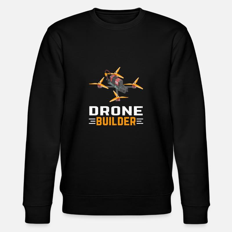 Drone Builder Drohne - Stanley/Stella CHANGER Unisex Organic Sweatshirt - black