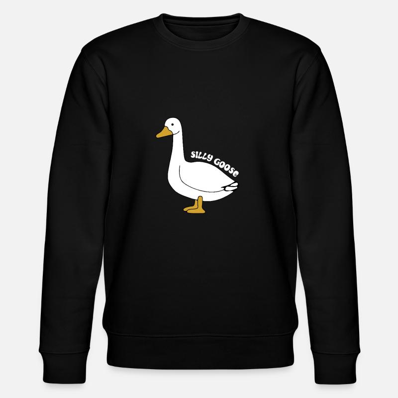 Silly Goose gift - Stanley/Stella Unisex Bio-Sweatshirt CHANGER  - Schwarz