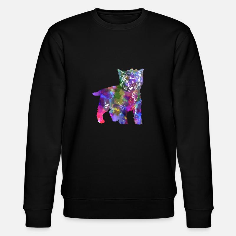 Cairn Terrier Chien - Sweat bio CHANGER Stanley/Stella Unisexe - noir