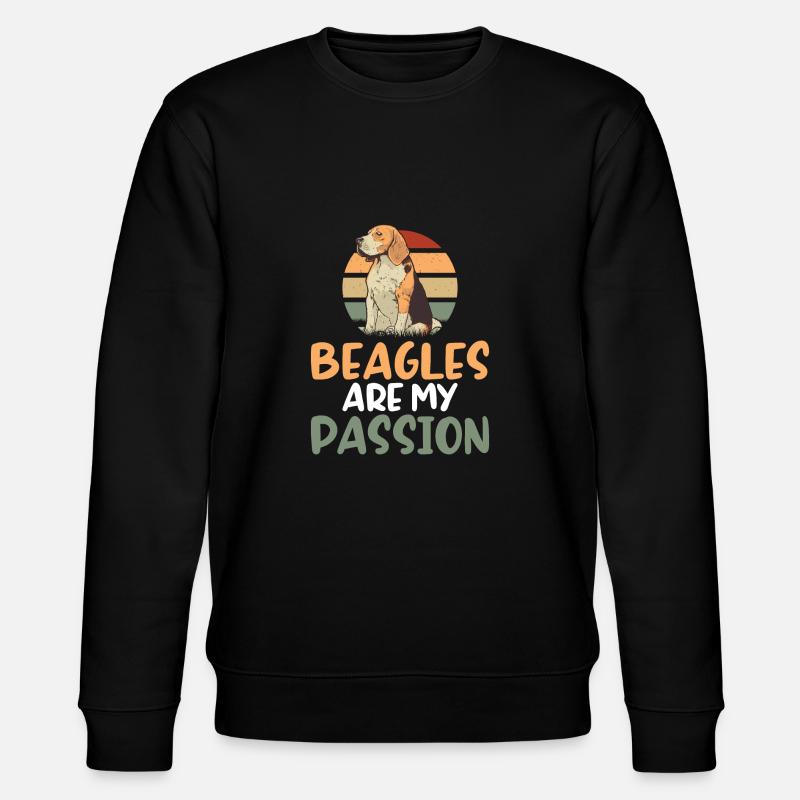 Beagle Gift Beagle Owner - Stanley/Stella CHANGER Unisex Organic Sweatshirt - black