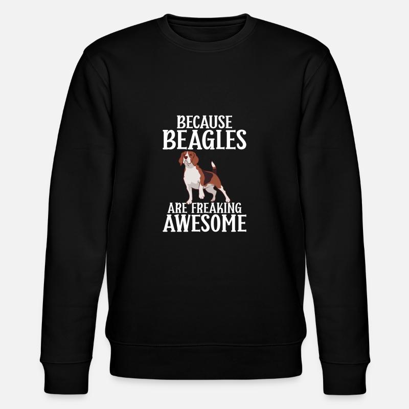 Beagle Geschenk Beagle Besitzer - Stanley/Stella Unisex Bio-Sweatshirt CHANGER - Schwarz
