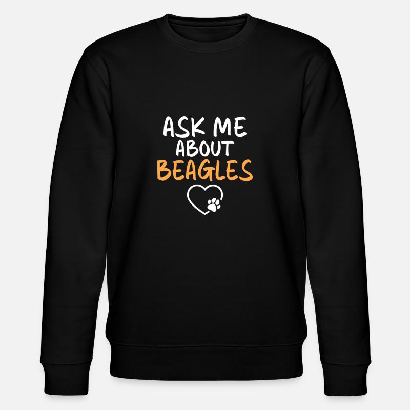 Beagle Geschenk Beagle Besitzer - Stanley/Stella Unisex Bio-Sweatshirt CHANGER  - Schwarz