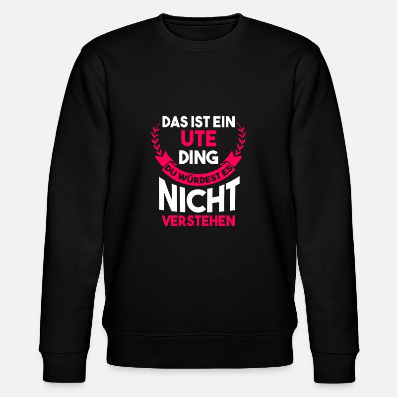 Ute - Stanley/Stella Unisex Bio-Sweatshirt CHANGER  - Schwarz