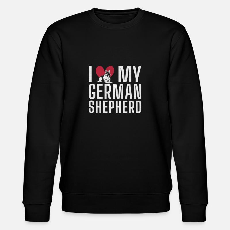 Deutscher Schäferhund Geschenke - Stanley/Stella Unisex Bio-Sweatshirt CHANGER  - Schwarz