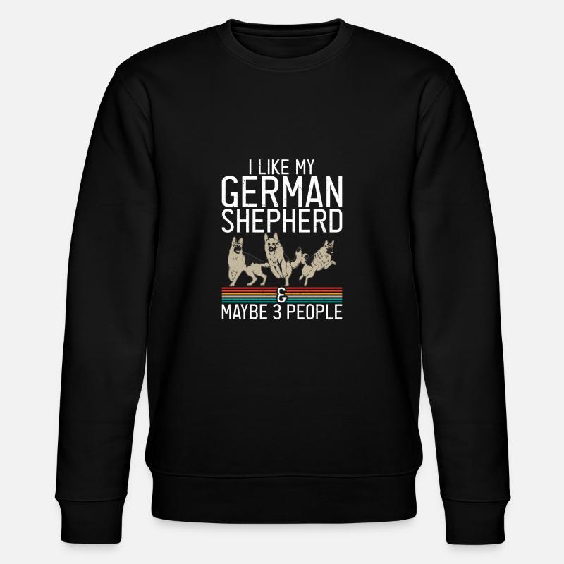 Deutscher Schäferhund Geschenke - Stanley/Stella Unisex Bio-Sweatshirt CHANGER - Schwarz