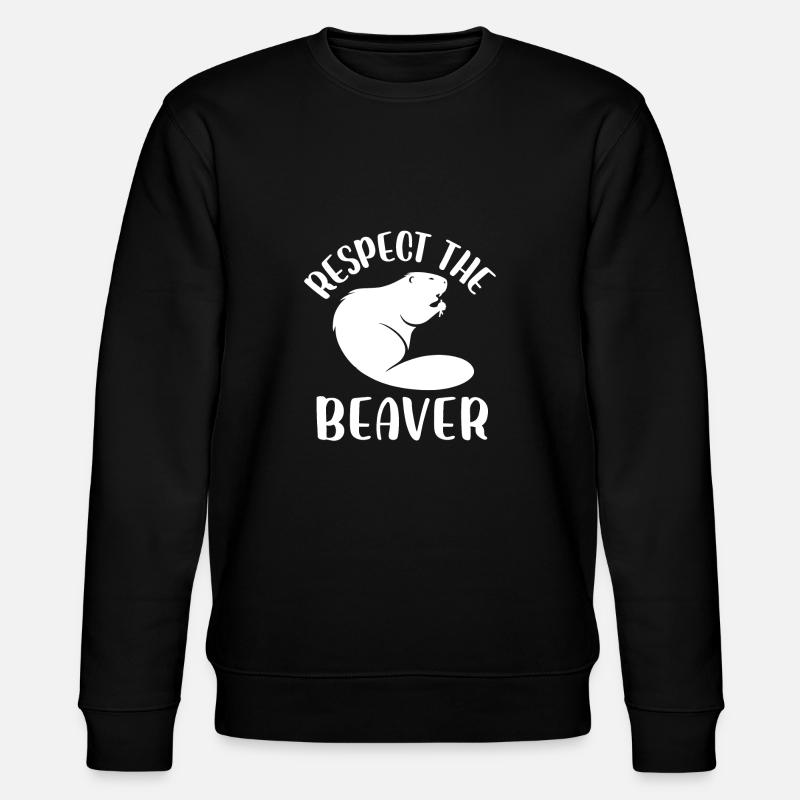 Respectez le castor - Sweat bio CHANGER Stanley/Stella Unisexe - noir