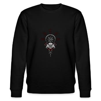 Celtic Vikinger Vegvisir compas Vikings - Sweat bio CHANGER Stanley/Stella Unisexe - noir - Devant - Nik (191cm) & Marisol (170cm)