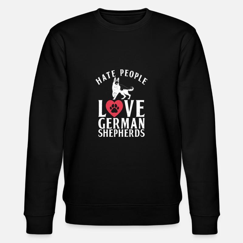 German Shepherd Gifts - Stanley/Stella CHANGER Unisex Organic Sweatshirt - black