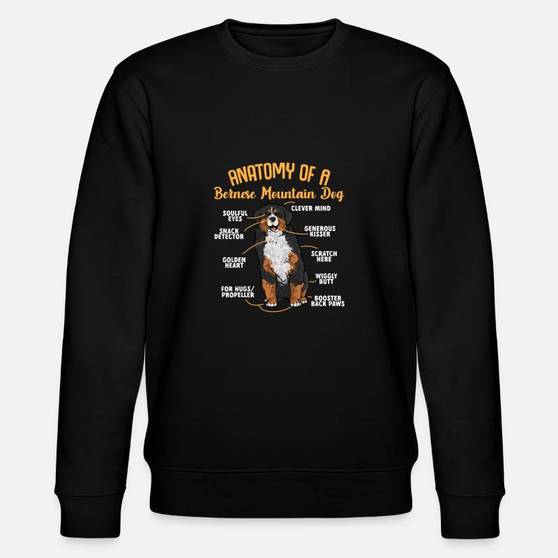 Berner Sennenhund - Stanley/Stella Unisex Bio-Sweatshirt CHANGER  - Schwarz