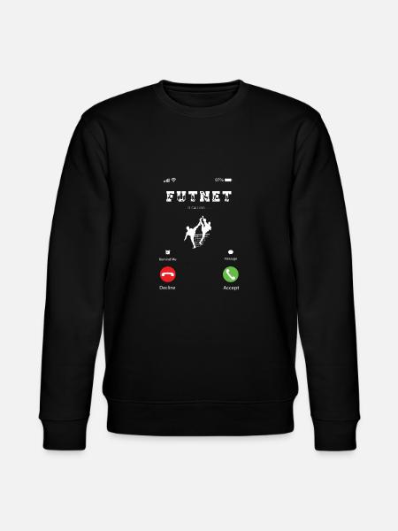 Futnet kalder - gaver til futnet-elskere - Stanley/Stella økologisk unisex-sweatshirt CHANGER  - sort