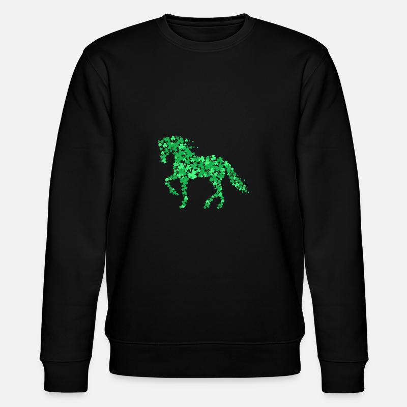 Cheval Trèfle Équitation Équitation - Sweat bio CHANGER Stanley/Stella Unisexe - noir