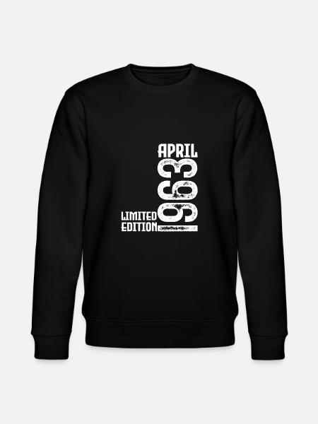 Gift April 1963. Birthday April 1963. April. - Stanley/Stella CHANGER Unisex Organic Sweatshirt - black