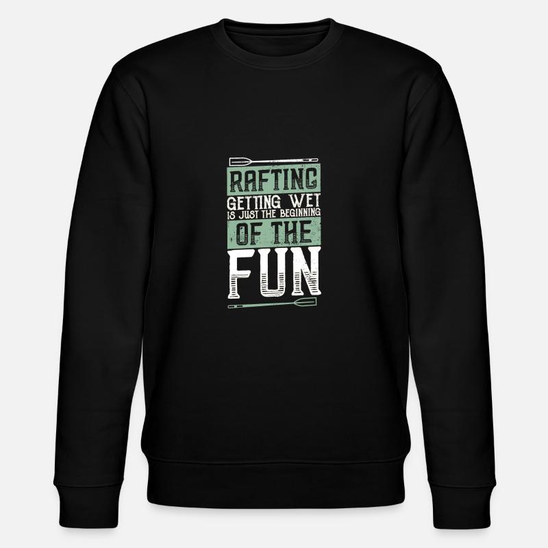 Fluss Rafting - Stanley/Stella Unisex Bio-Sweatshirt CHANGER  - Schwarz