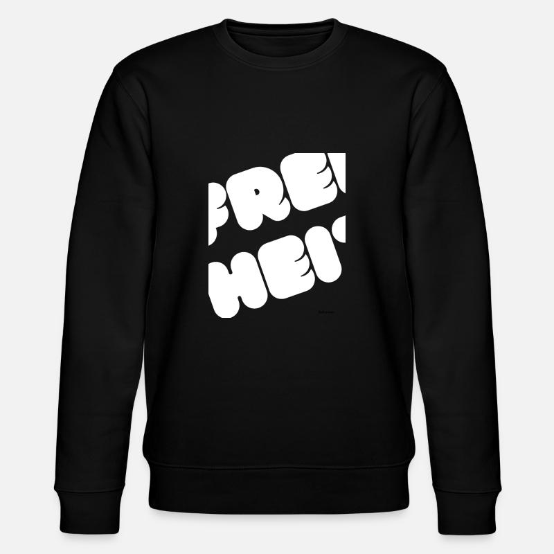 Frei-heit - Stanley/Stella Unisex Bio-Sweatshirt CHANGER - Schwarz