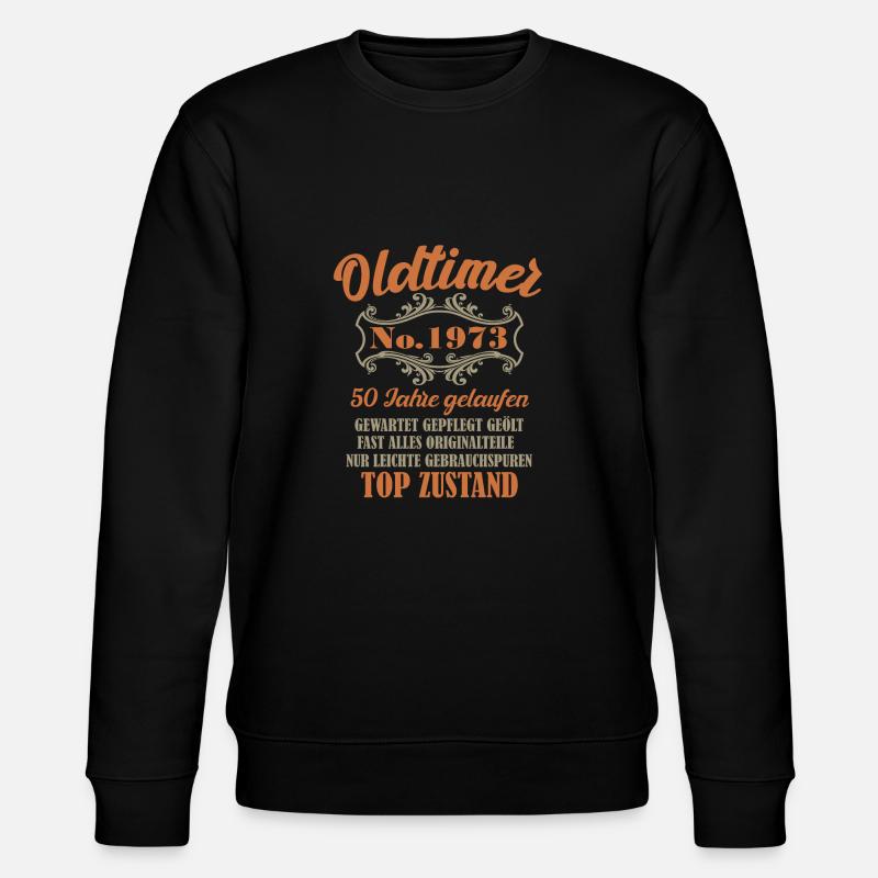 50 Geburtstag Oldtimer 1973 - Stanley/Stella Unisex Bio-Sweatshirt CHANGER  - Schwarz