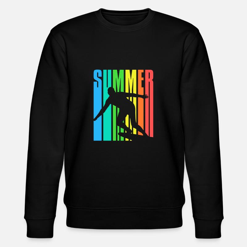 SUMMER Surfin - Stanley/Stella Unisex Bio-Sweatshirt CHANGER  - Schwarz