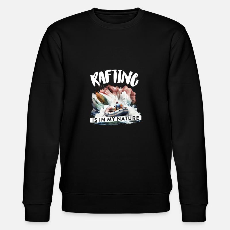 River Rafting - Stanley/Stella CHANGER Unisex Organic Sweatshirt - black