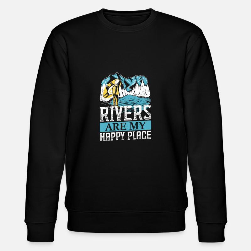 Fluss Rafting - Stanley/Stella Unisex Bio-Sweatshirt CHANGER  - Schwarz