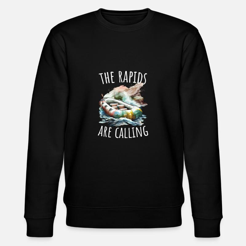 Fluss Rafting - Stanley/Stella Unisex Bio-Sweatshirt CHANGER  - Schwarz