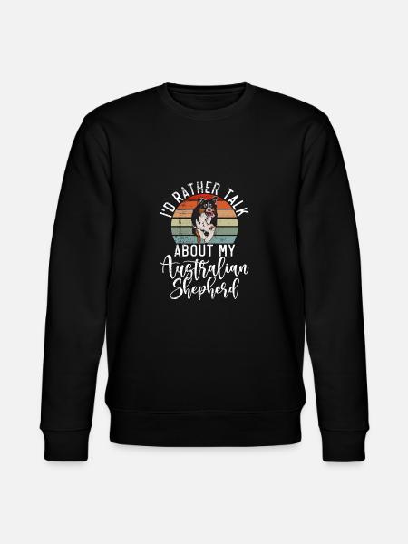 Australian Shepherd Gifts - Stanley/Stella CHANGER Unisex Organic Sweatshirt - black