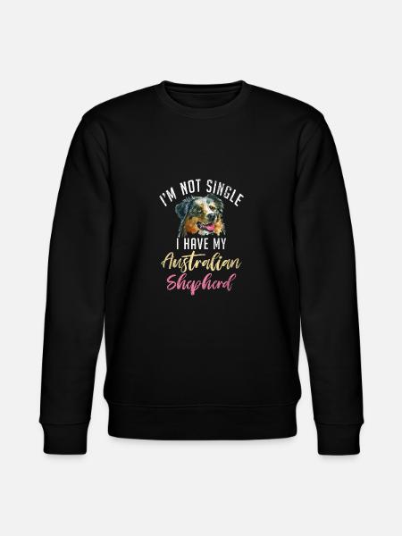 Australian Shepherd Gifts - Stanley/Stella CHANGER Unisex Organic Sweatshirt - black
