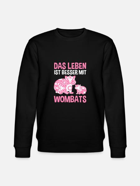 Wombat - Stanley/Stella Unisex Bio-Sweatshirt CHANGER - Schwarz