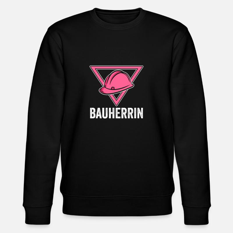 Bauherrin - Stanley/Stella Unisex Bio-Sweatshirt CHANGER  - Schwarz