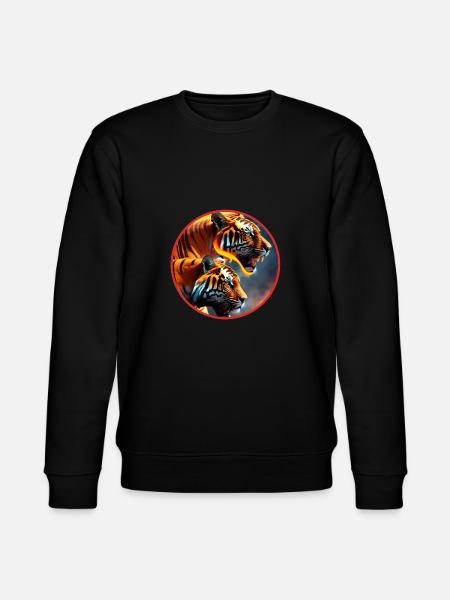 Mein wilder Tiger - Stanley/Stella Unisex Bio-Sweatshirt CHANGER - Schwarz