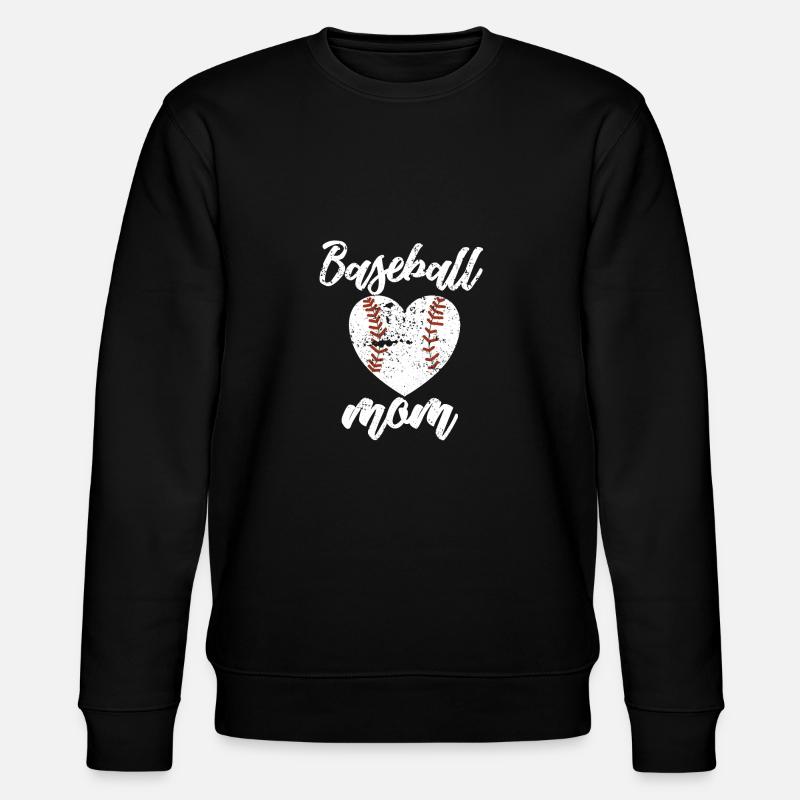 Baseball Baseball Mama Baseball Player - Stanley/Stella CHANGER Unisex Organic Sweatshirt - black