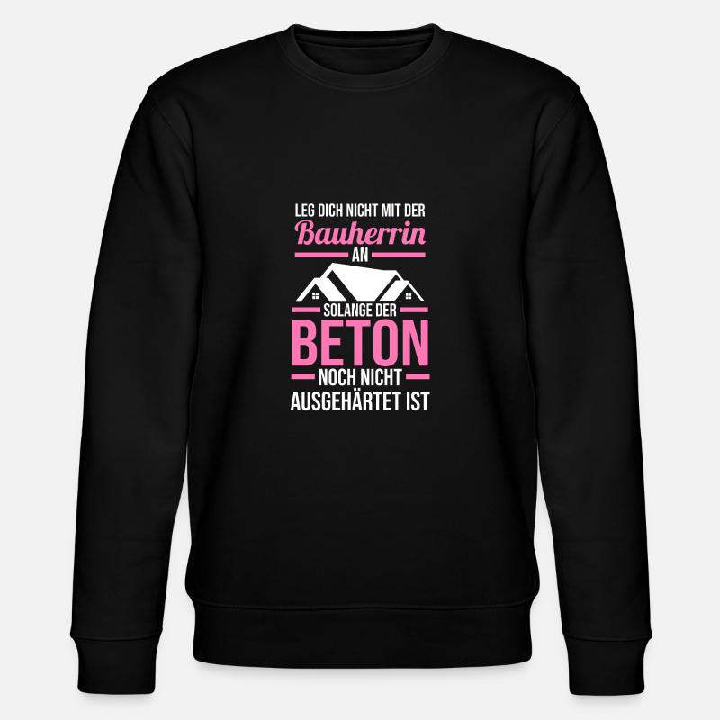 Bauherrin - Stanley/Stella Unisex Bio-Sweatshirt CHANGER  - Schwarz